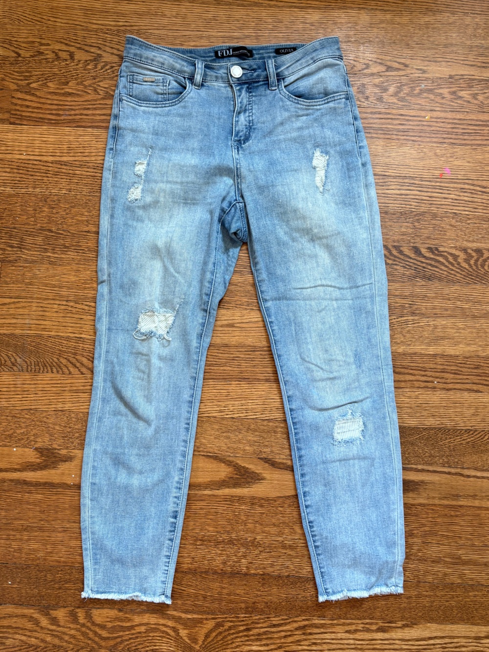 Light Blue Distressed Women’s Jeans